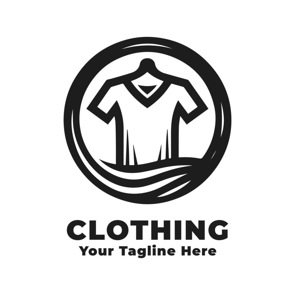 Simple Logo Clothing Illustration vector