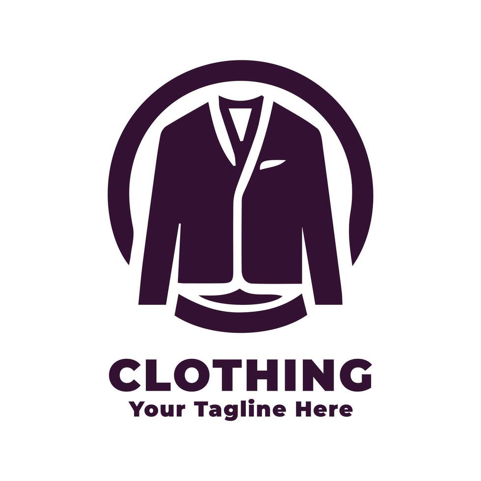 Clothing Logo Simple Design vector