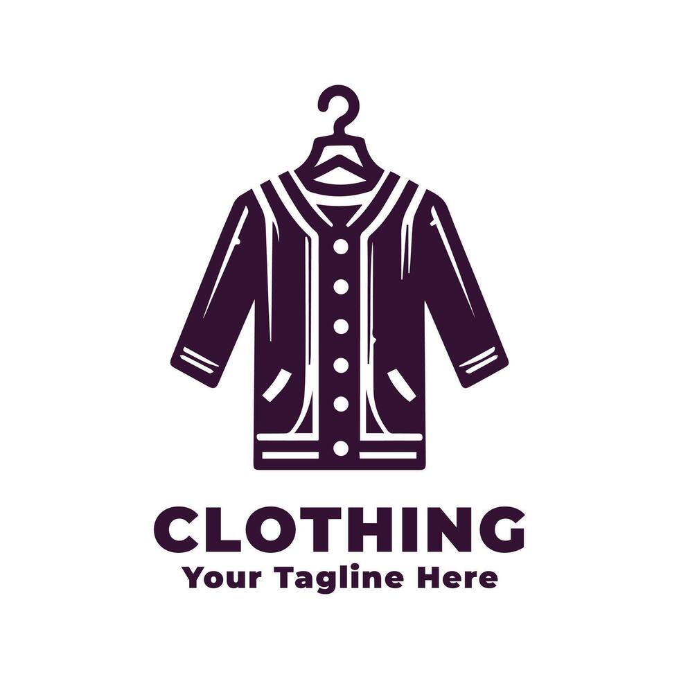 Logo Simple Clothing Illustration Silhouette vector