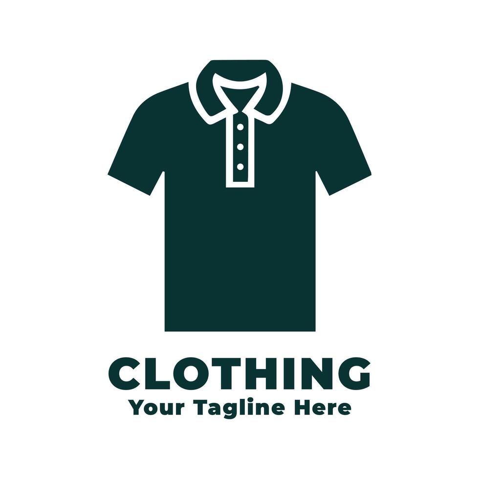 Illustration Clothing Simple Logo Design vector
