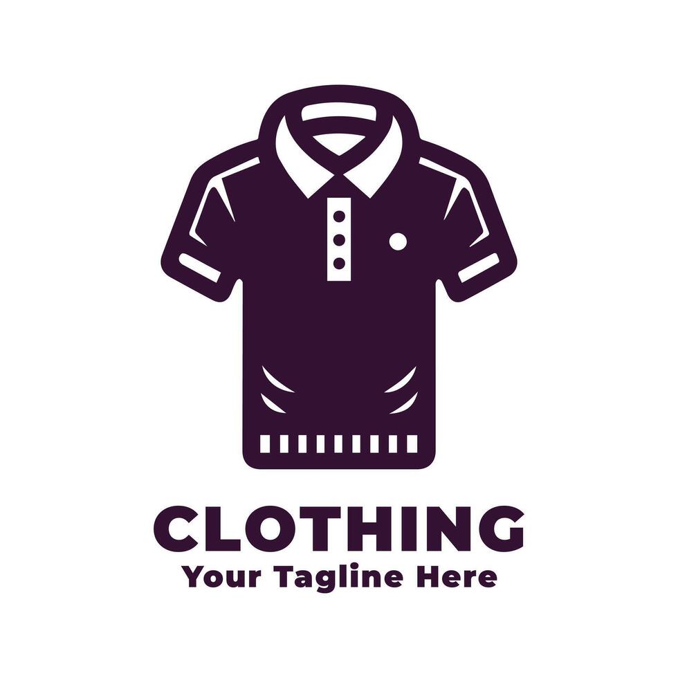 Clothing Logo Simple Illustration With Flat Background vector
