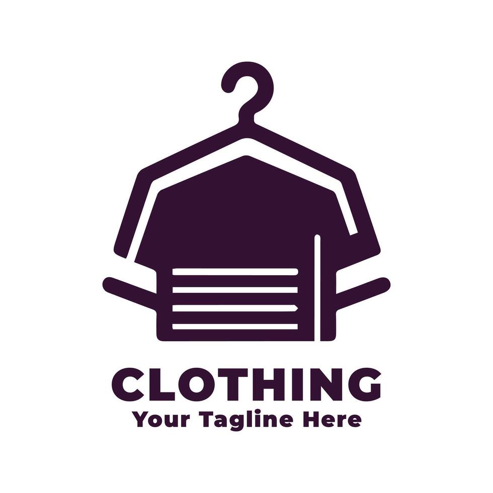 Logo Simple Clothing Illustration With Flat Background vector