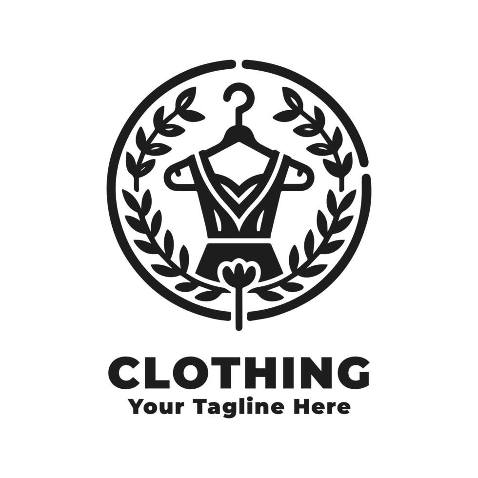 Simple Logo Clothing Design Illustration vector