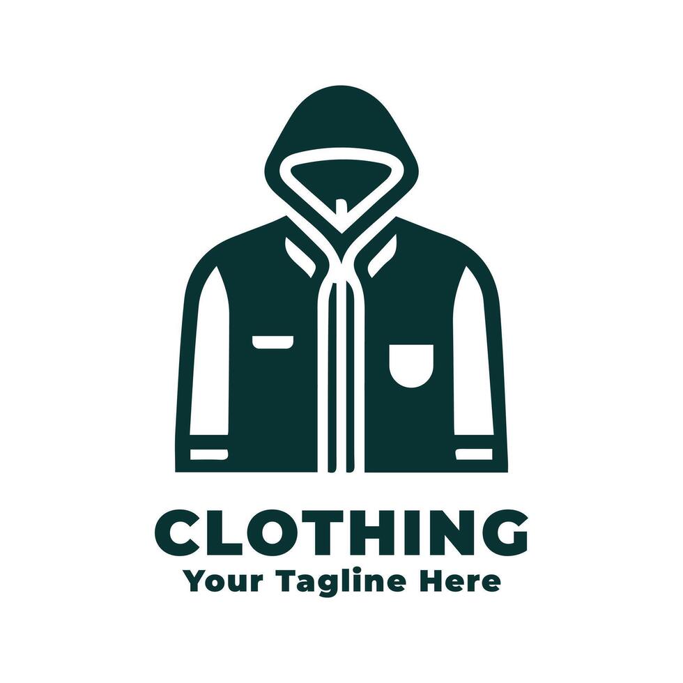 Illustration Simple Clothing Logo Design vector
