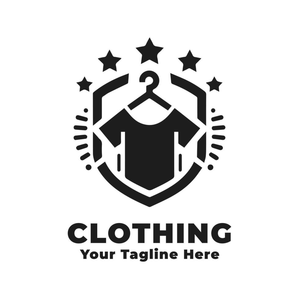 Simple Logo Clothing Illustration Design vector