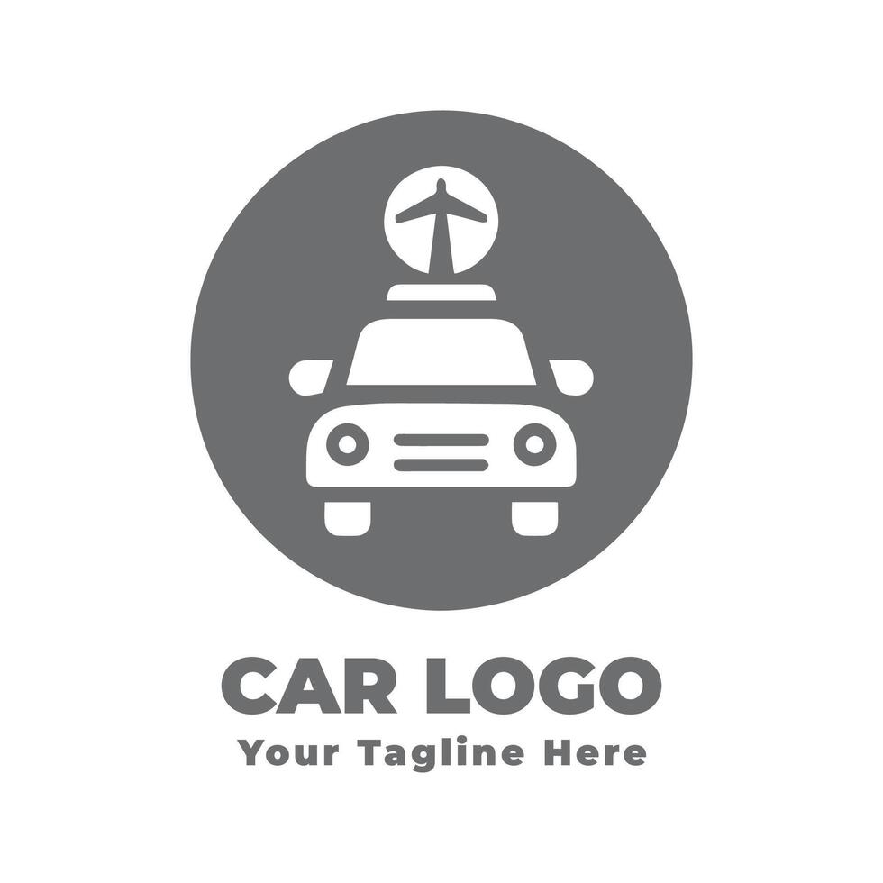 Simple Logo Car Design Silhouette vector