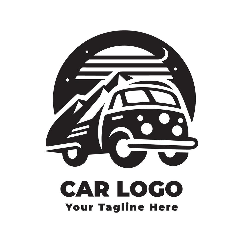 Simple Car Logo Illustration vector