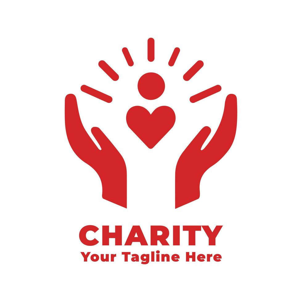 Logo Charity Simple Design Illustration vector