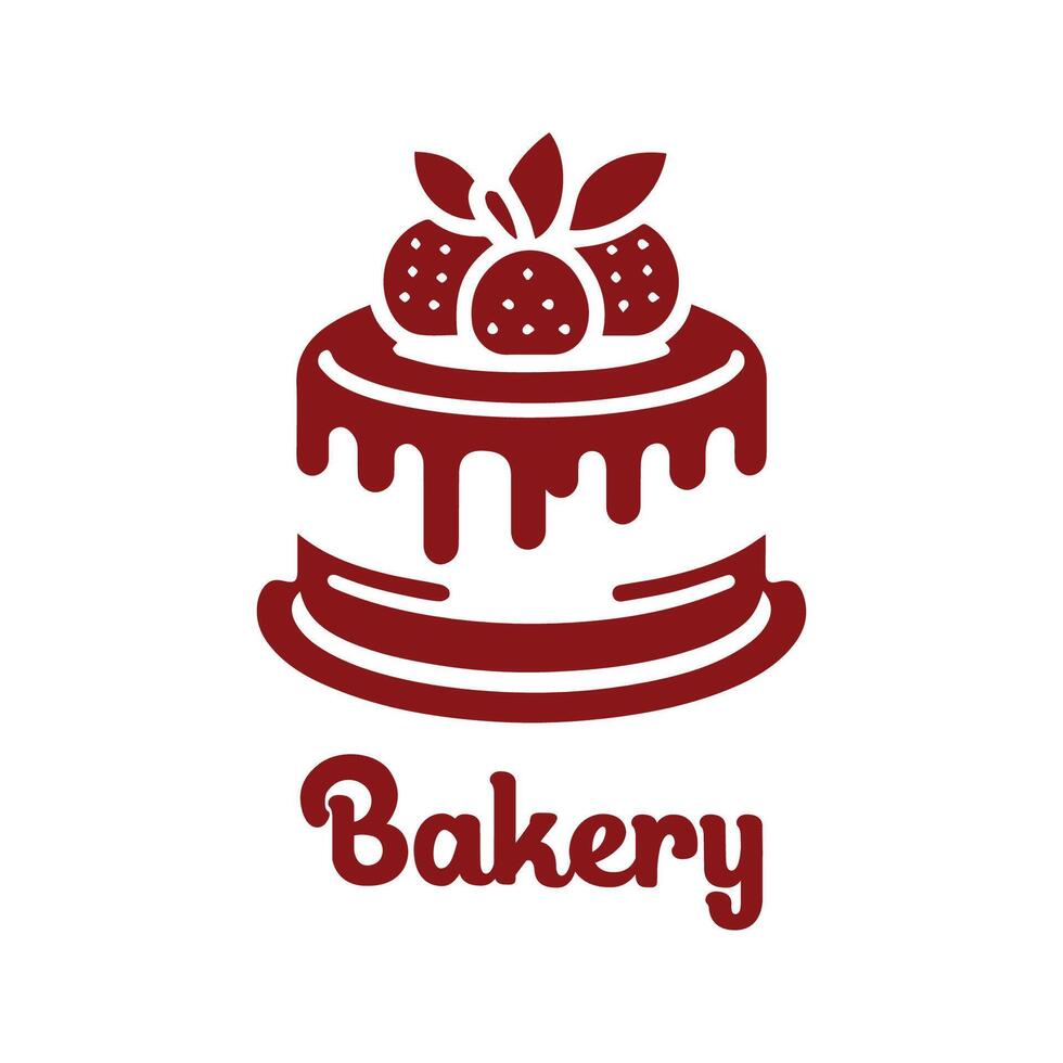 Simple Logo Bakery Design Illustration vector