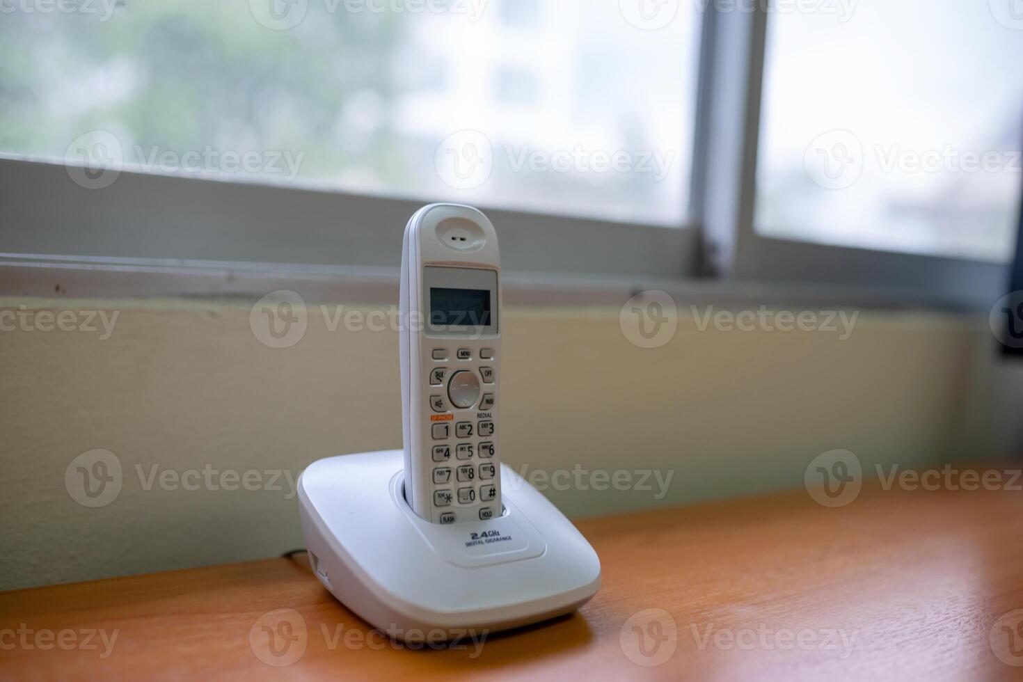 A phone on a stand photo