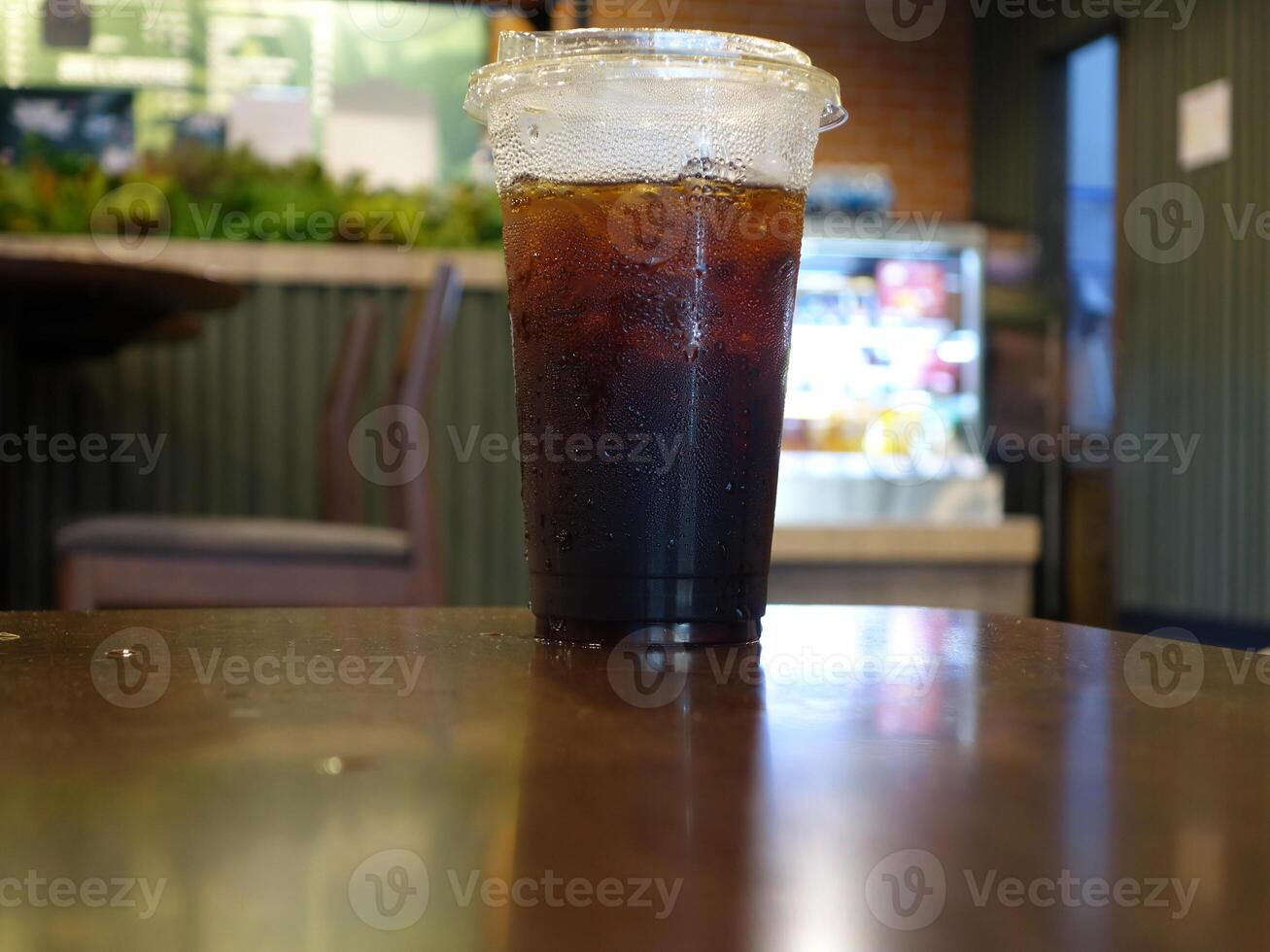 A drink sitting on a table photo