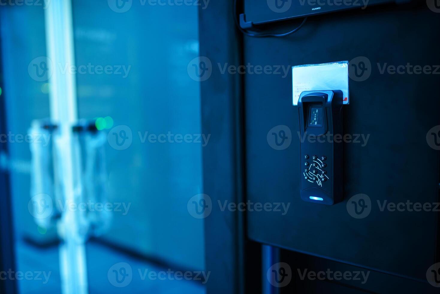 A door with a keypad on it photo