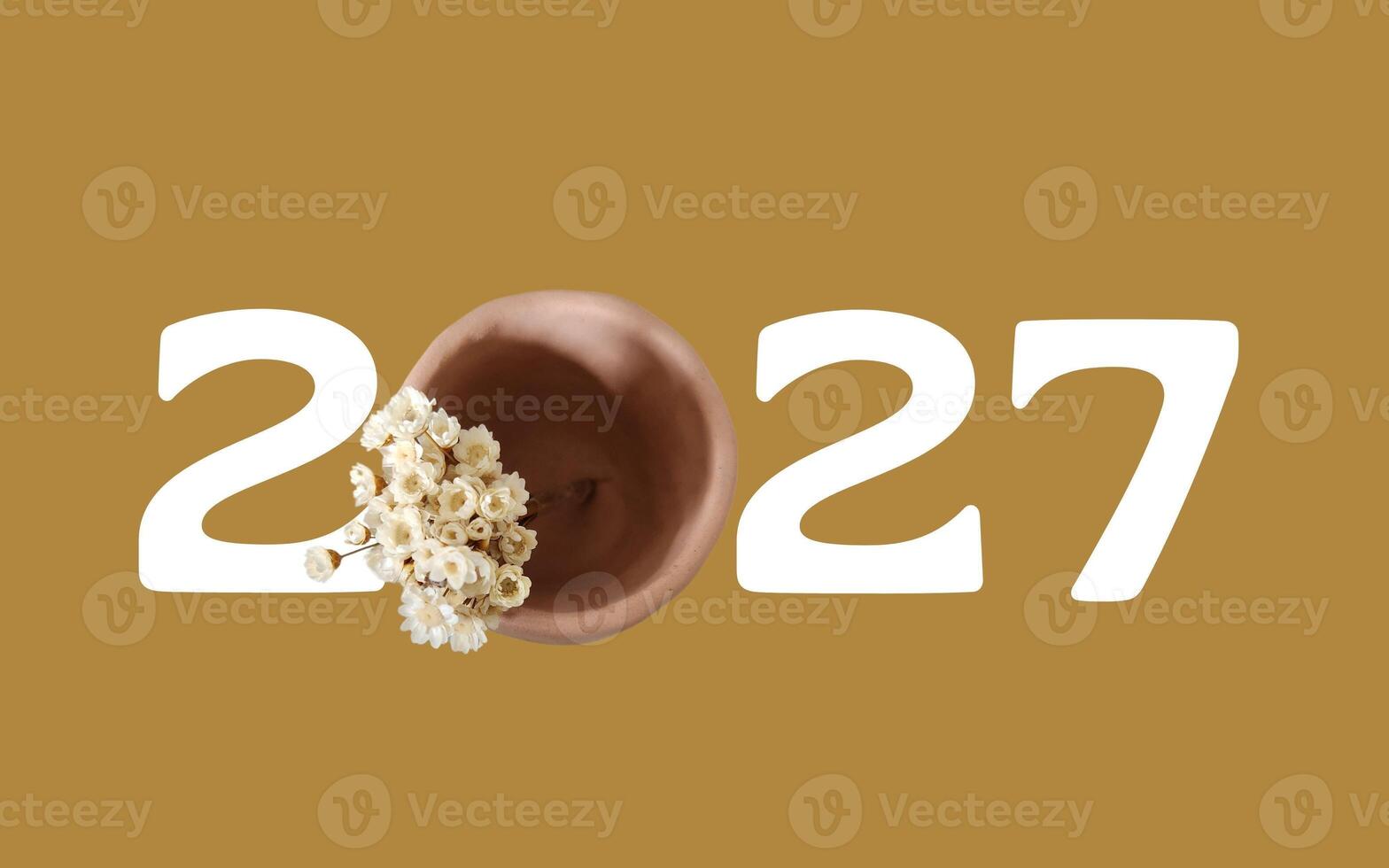 happy new year with color background photo