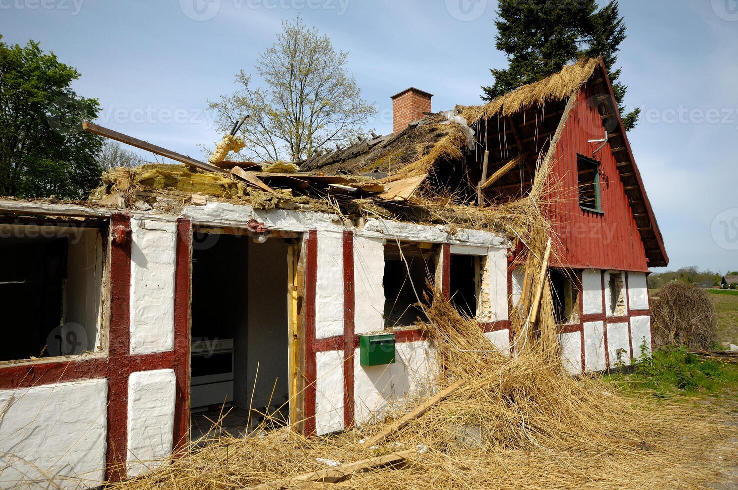 Very old abandoned house photo