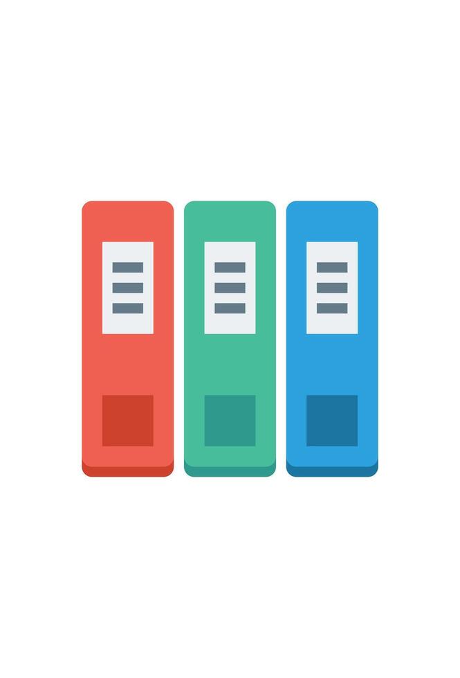 office document folder icon for inventory. office notes vector