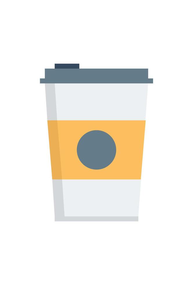 a cup of coffee for drink. cafe symbol vector