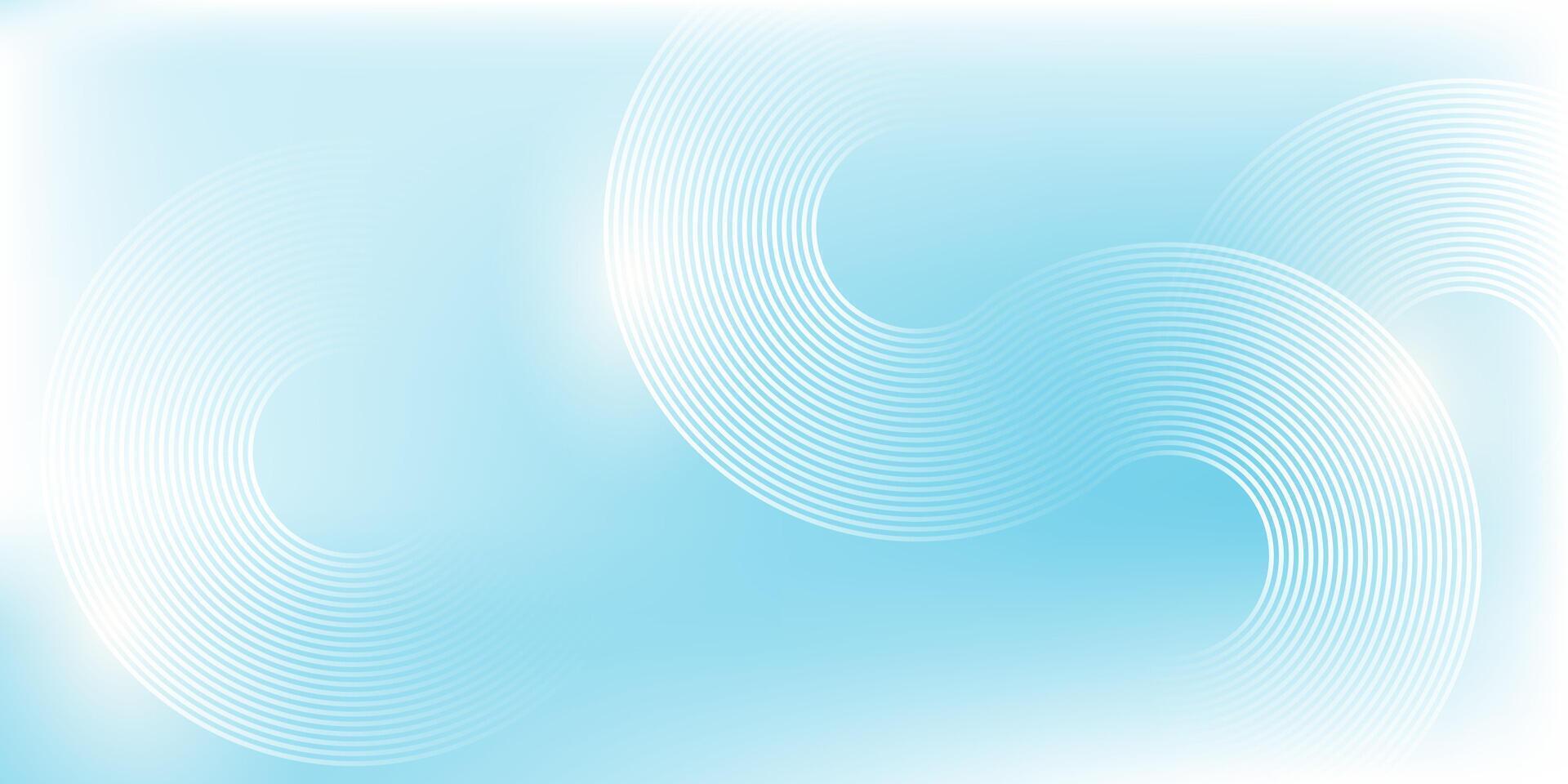 Abstract blue background with wavy lines vector