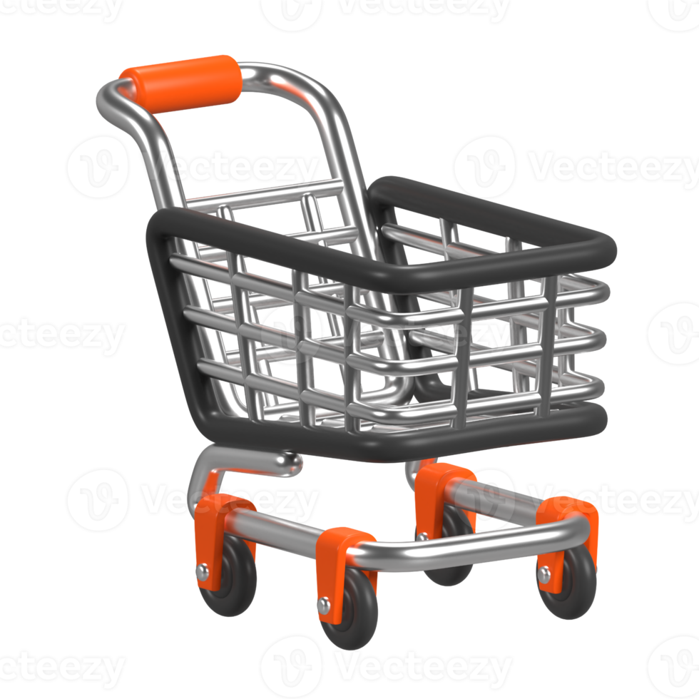 Trolley Empty In 3d Illustration png