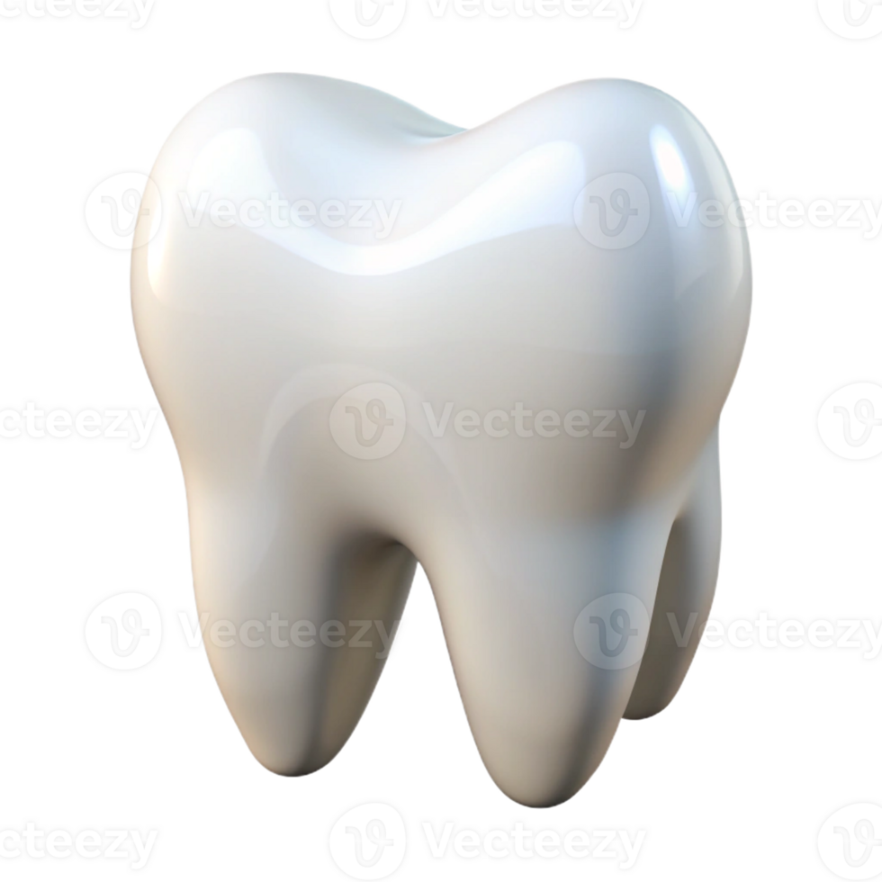 3d white tooth isolated png