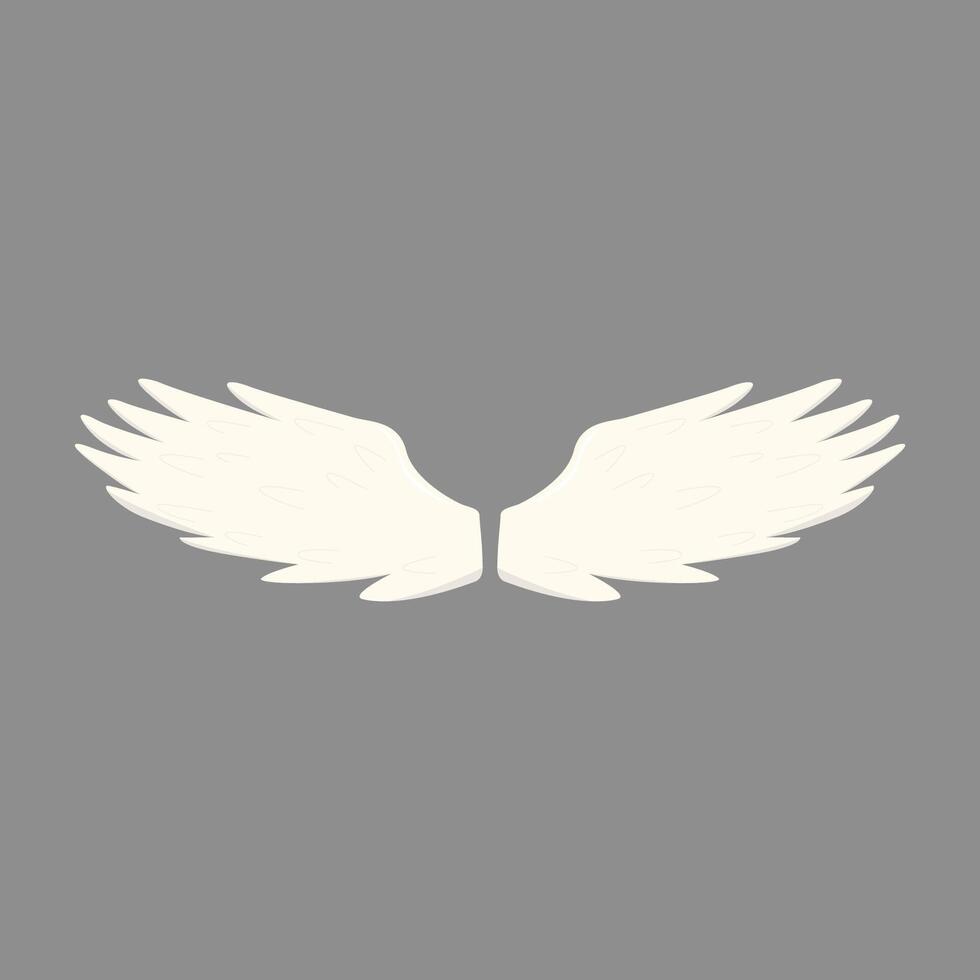 wings icon in cream color vector