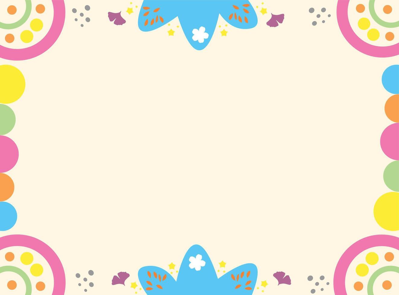 abstract background with cute and colorful frames vector