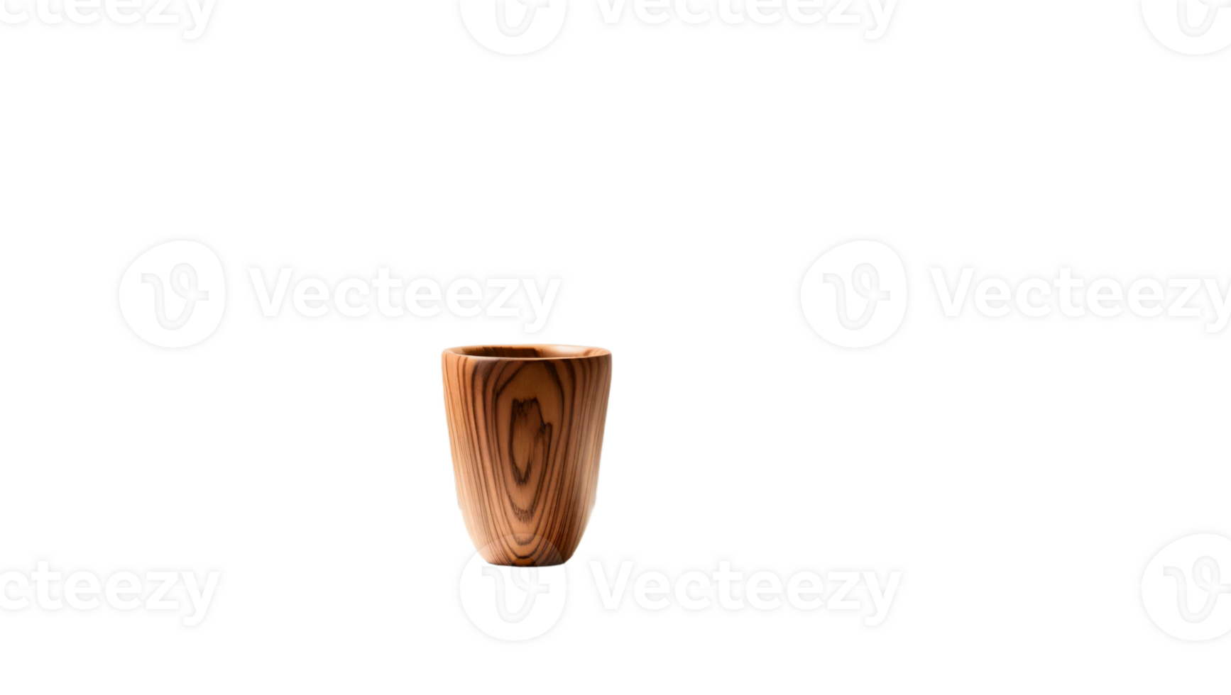 A vase with a wooden base on a transparent background png