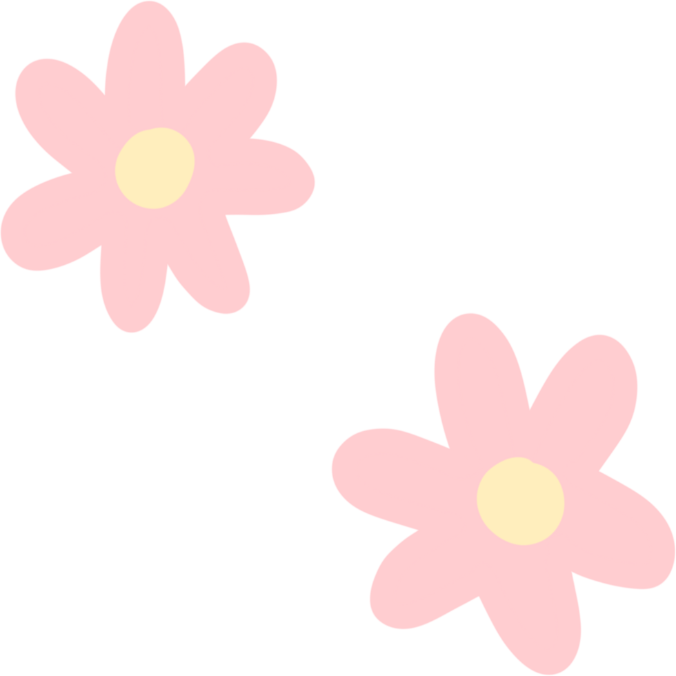 pastel pink flowers for decoration png