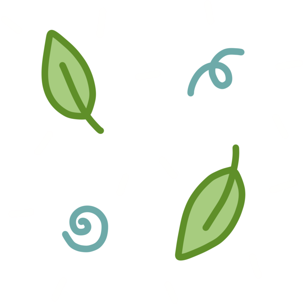 green leaves with white glitter png