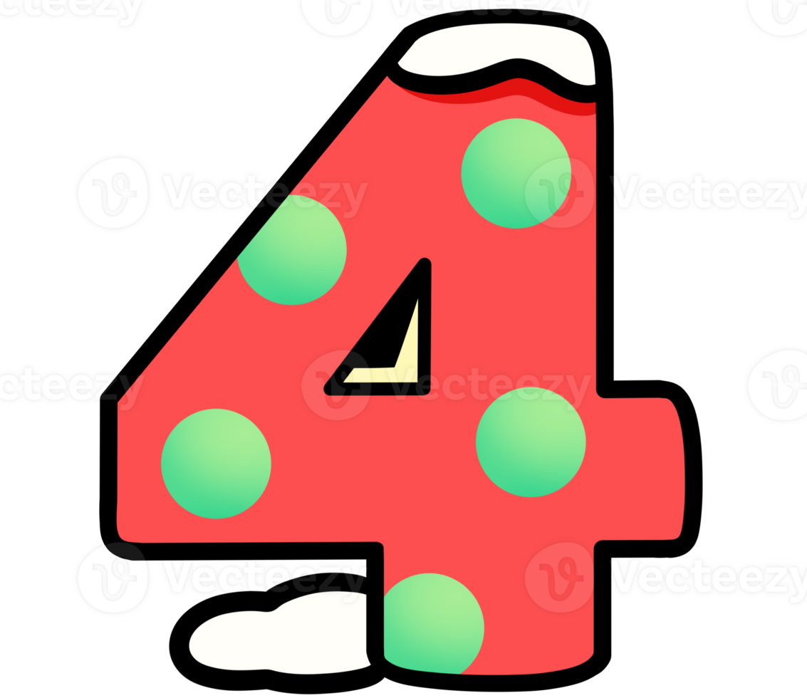 Chrismas Number 4 Clipart Chrismas Clipart images Chrismas Doodle Letters Chrismas decoration png