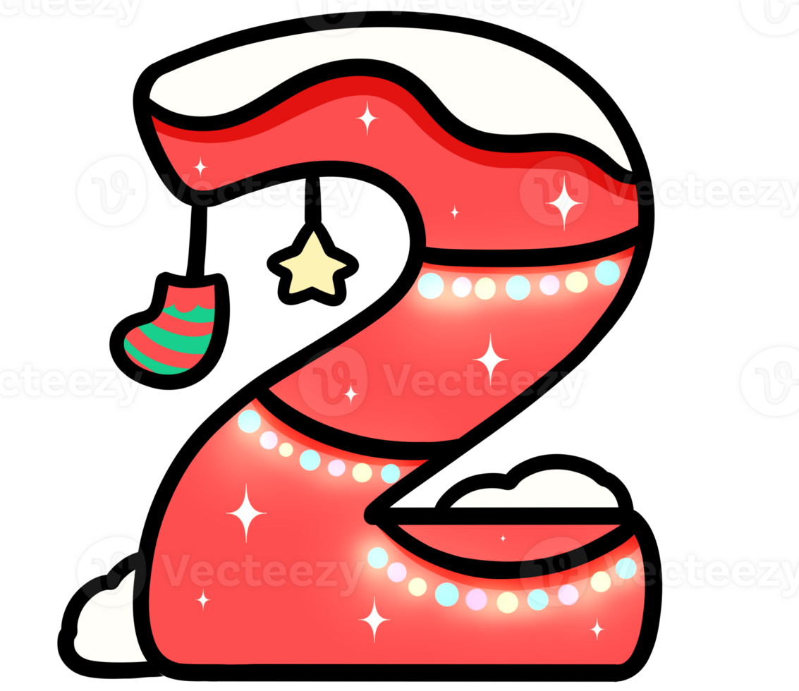 Chrismas Number 2 Clipart Chrismas Clipart images Chrismas Doodle Letters Chrismas decoration png