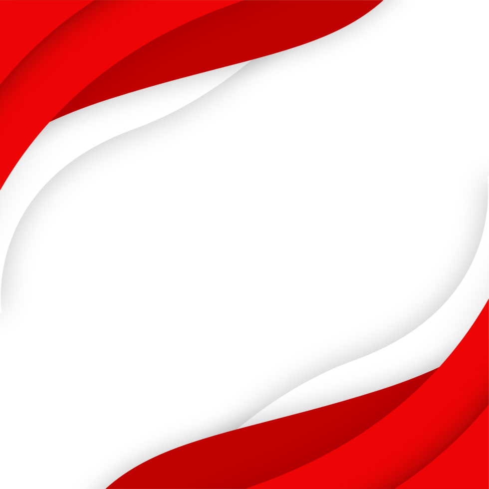 A redbackground with a white wave png