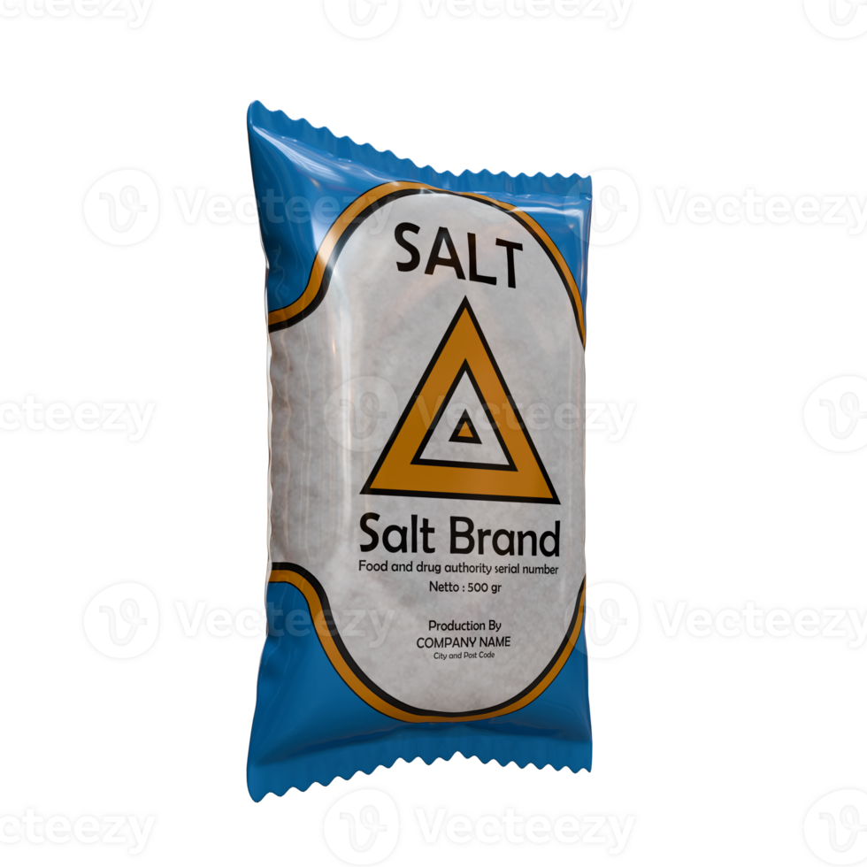 Salt 3D Design Element Side View png