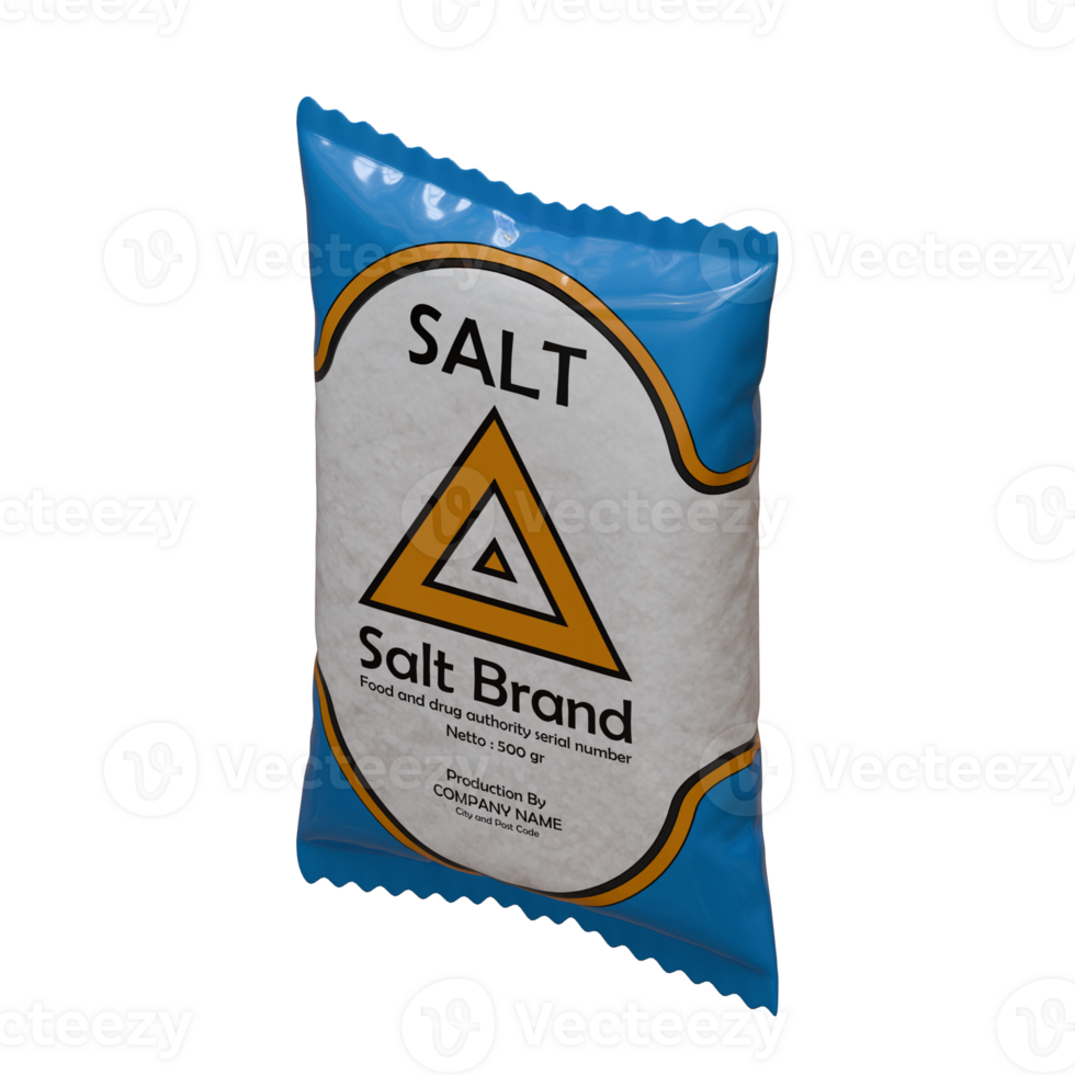 Salt 3D Design Element Isometric View png