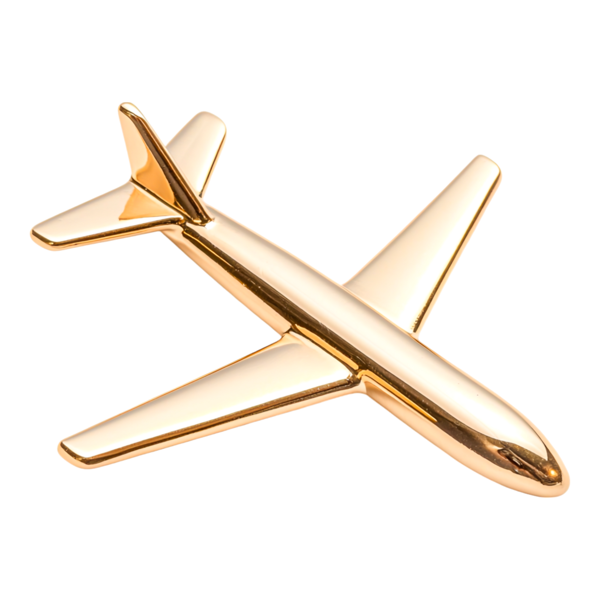 Golden airplane model for stylish decor 52321515 png