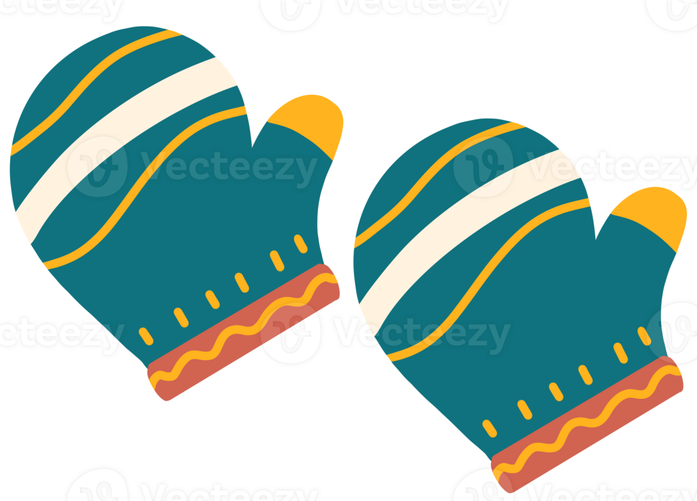 Winter gloves cute png