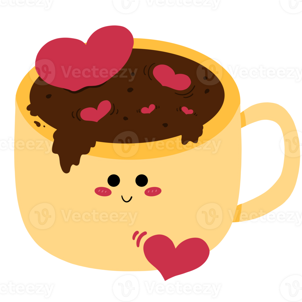 Hot chocolate with love png
