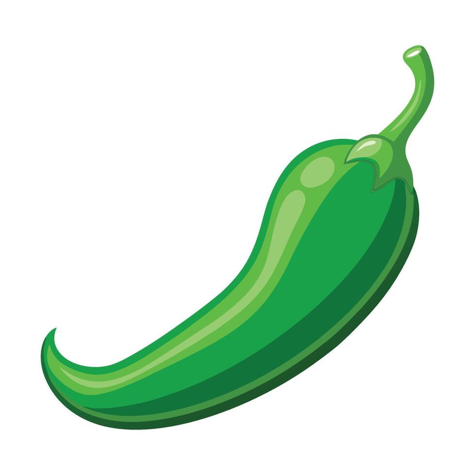 Illustration jalapeno chili peppers icon vector
