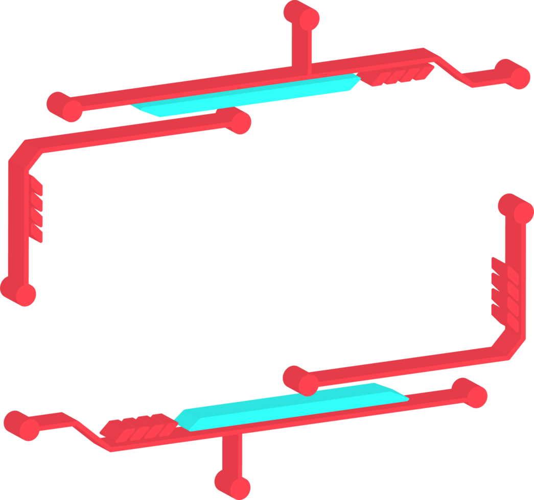 Abstract display futuristic, 3d element png
