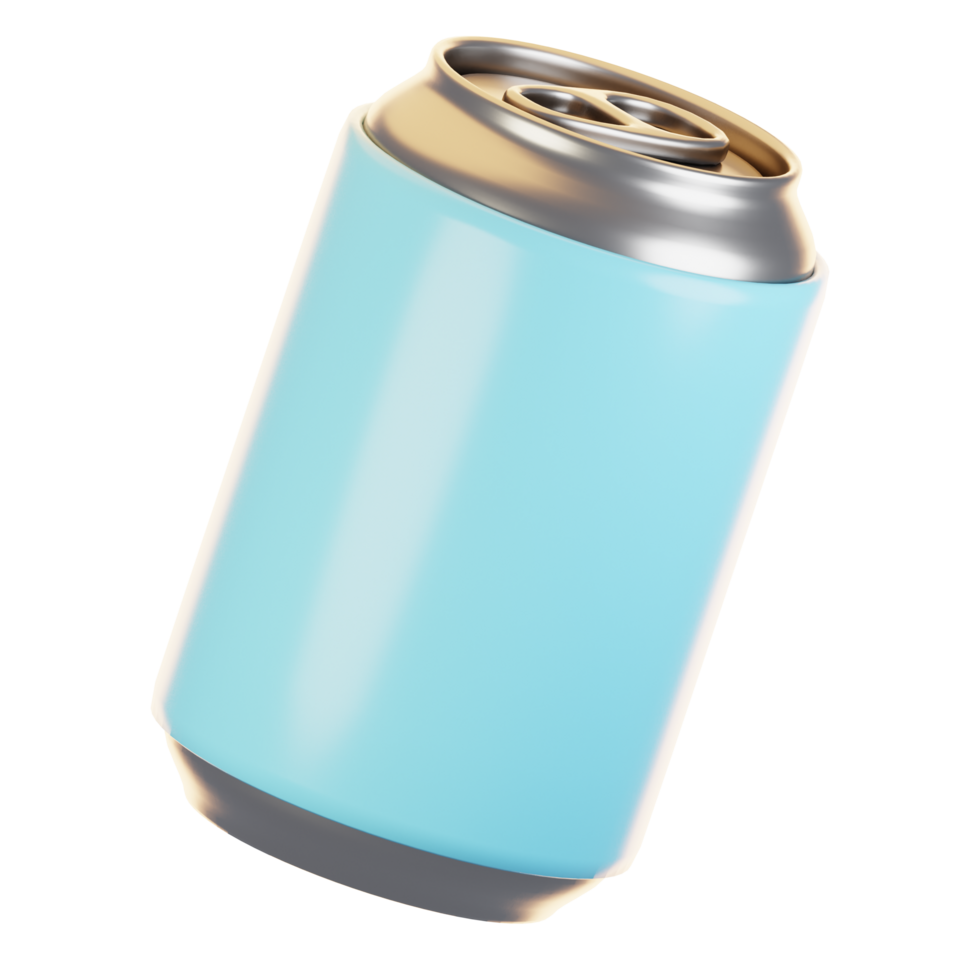 3d rendering beach icon concept. 3d render soda png