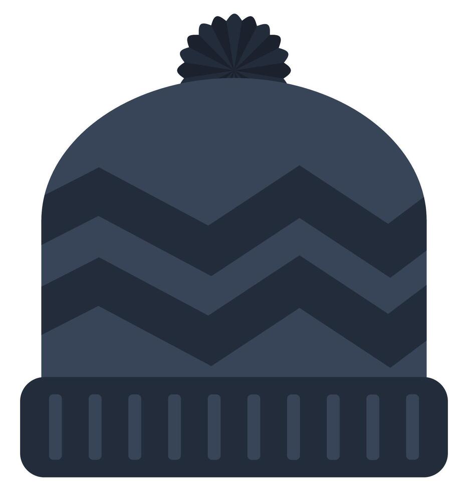 Winter hat icon isolated on white background. vector