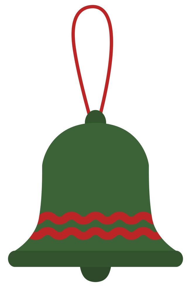Christmas bell icon isolated on white background. vector