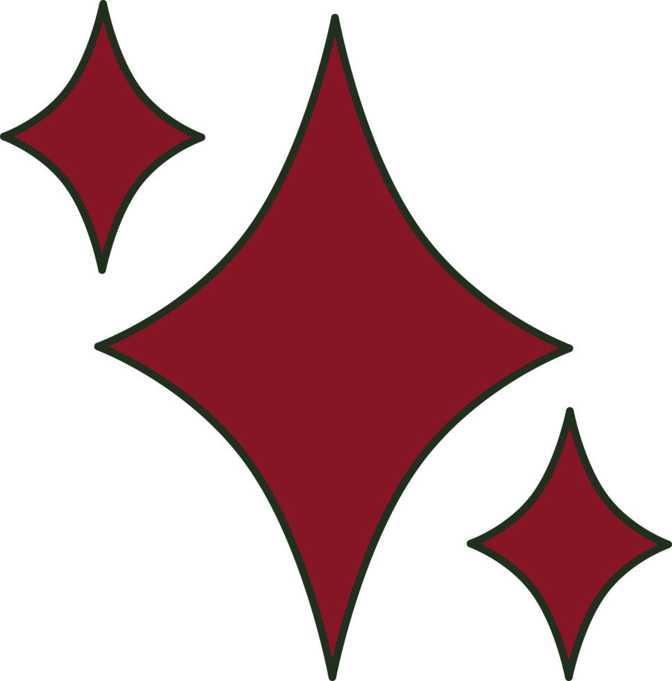 an illustration of red sparkle png