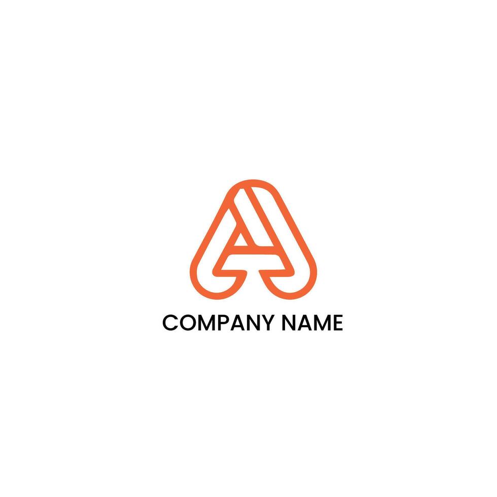 A Letter Logo for business and company identity. Abstract letter A logo design icons for business of luxury, elegant, simple. vector