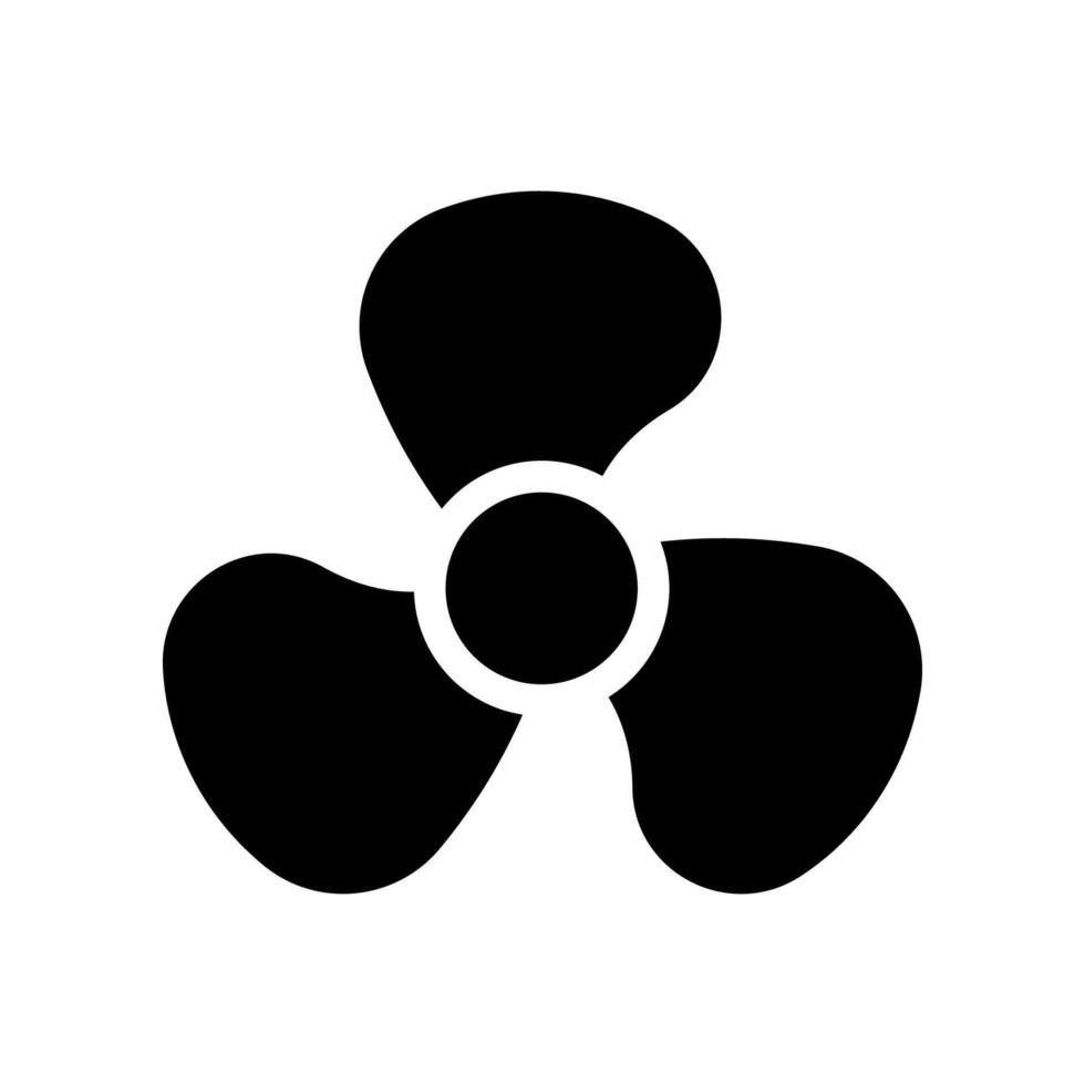 Fan icon isolated on white background. vector