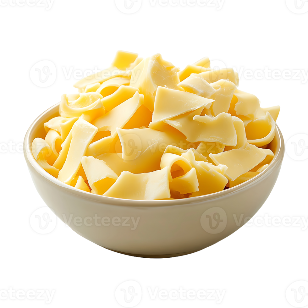 Butter curls for cooking isolated on transparent background. png