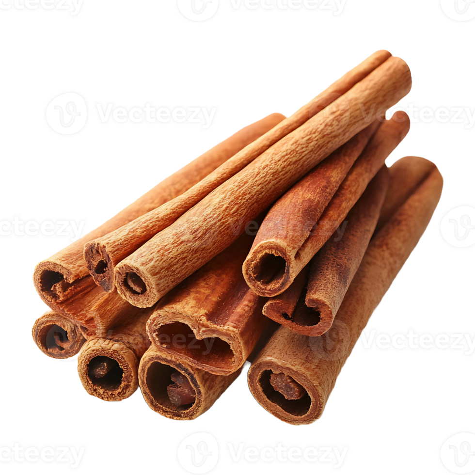 Cinnamon spice isolated on transparent background. png