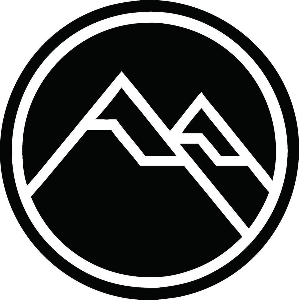 Minimalist Mountain Logo for Design Use vector