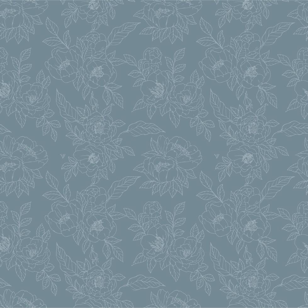 seamless pattern with flowers vector
