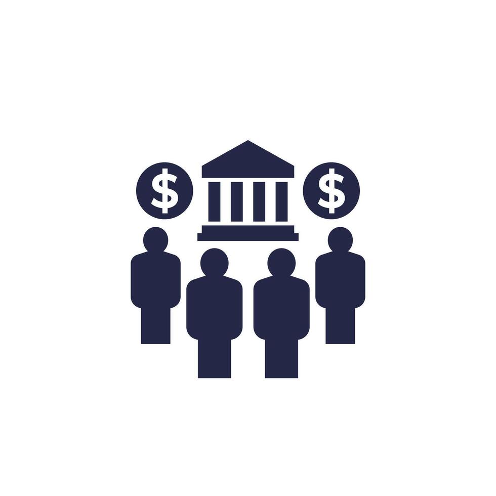 public sector icon on white vector