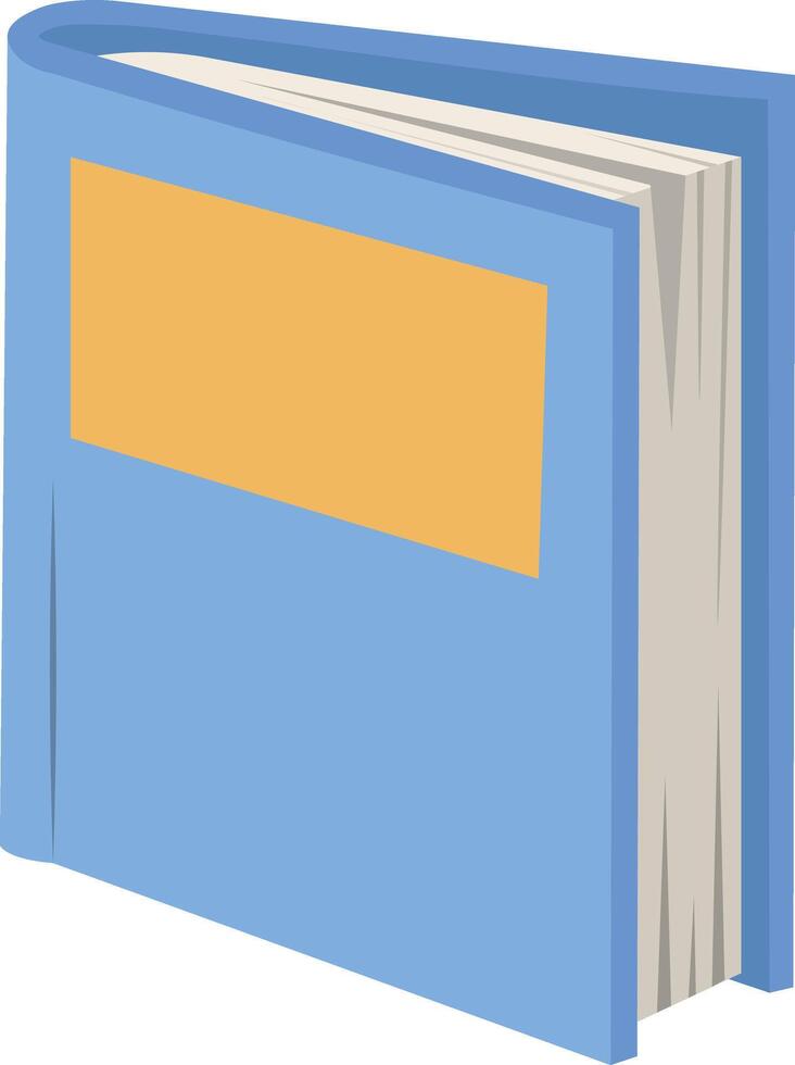 Educational reading book element vector